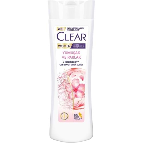 CLEAR YUMUŞAK VE PARLAK WOMEN ŞAMPUAN 350 ML