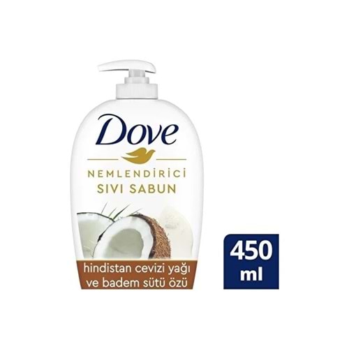 DOVE SIVI SABUN HİNDİSTAN CEVİZİ YAĞI VE BADEM SÜTÜ ÖZÜ 450 ML