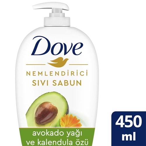 DOVE SIVI SABUN AVOKADO YAĞI VE KALENDULA ÖZÜ 450 ML