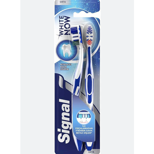 SİGNAL WHITE NOW BEYAZ DİŞLER ORTA 2Lİ DİŞ FIRÇASI