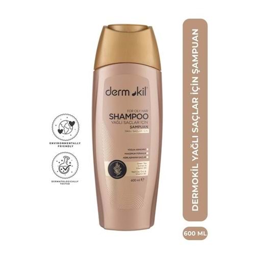DERMOKİL YAĞLI SAÇLAR İÇİN ŞAMPUAN 600 ML