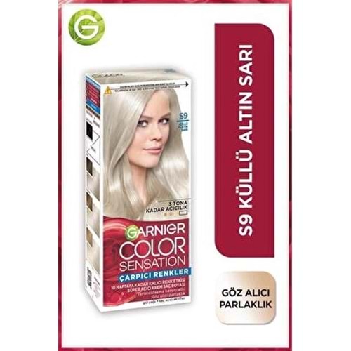 GARNIER COLOR SENSATION S9 KÜLLÜ PLATİN SARI
