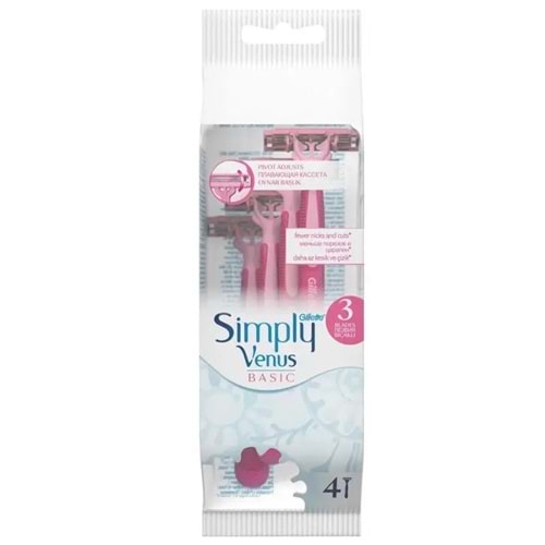 GİLLETTE SIMPLY VENUS BASIC 4LÜ