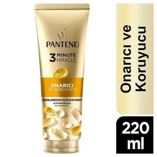 PANTENE 3 MINUTE MIRACLE ONARICI VE KORUYUCU DERİNLEMESİNE SAÇ BAKIM KREMİ 220 ML