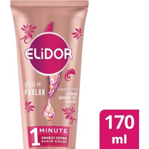ELİDOR GÜÇLÜ VE PARLAK 1 MINUTE SAÇ BAKIM KREMİ 170 ML