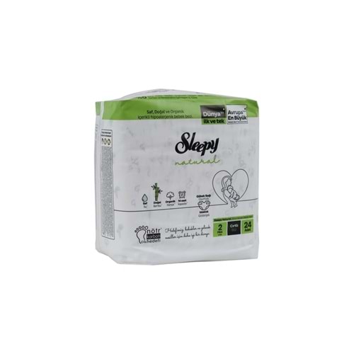 SLEEPY BEBEK BEZİ NATURAL TEKLİ KOMPAKT NO4 MAXİ 7-14 KG 20Lİ