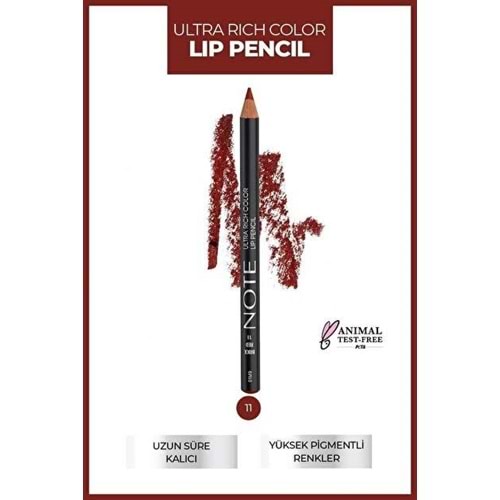 NOTE ULTRA RICH COLOR LIP PENCIL NO 11