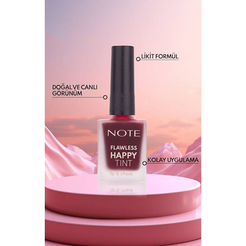 NOTE FLAWLESS HAPPY TINT LIP & CHEEK 02