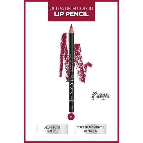 NOTE ULTRA RICH COLOR LIP PENCIL NO 13