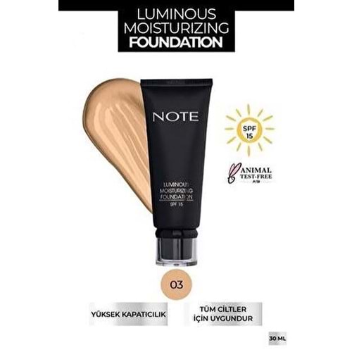 NOTE LUMINOUS MOISTURIZNG FOUNDATION NO 03