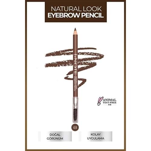 NOTE NATURAL LOOK EYEBROW PENCIL NO 03