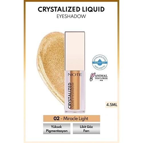 NOTE CRYSTALIZED LIQUID EYESHADOW NO 02