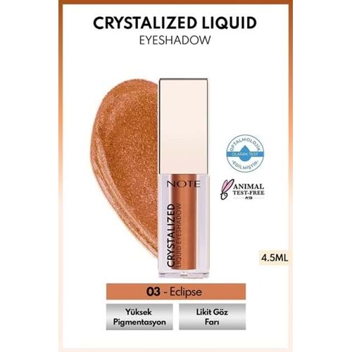 NOTE CRYSTALIZED LIQUID EYESHADOW NO 03