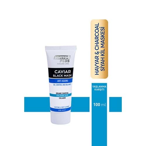 SOFTTO PLUS HAVYAR SİYAH MASKE 100 ML