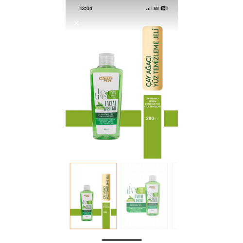 SOFTTO PLUS ÇAY AĞACI YÜZ TEMİZLEME JELİ 200 ML