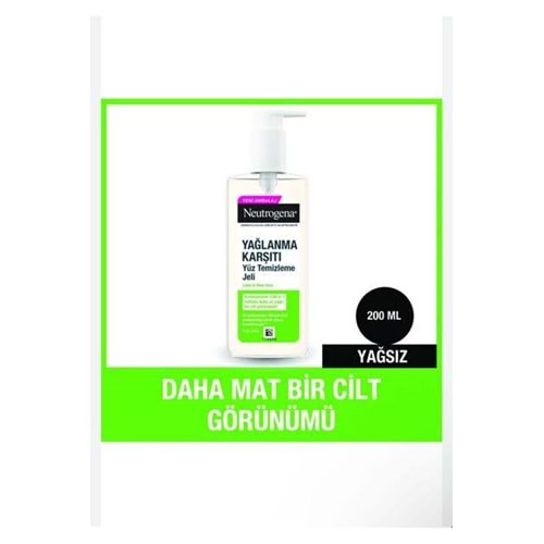 NEUTROGENA YAĞLANMA KARŞITI YÜZ TEMİZLEME JELİ 200 ML