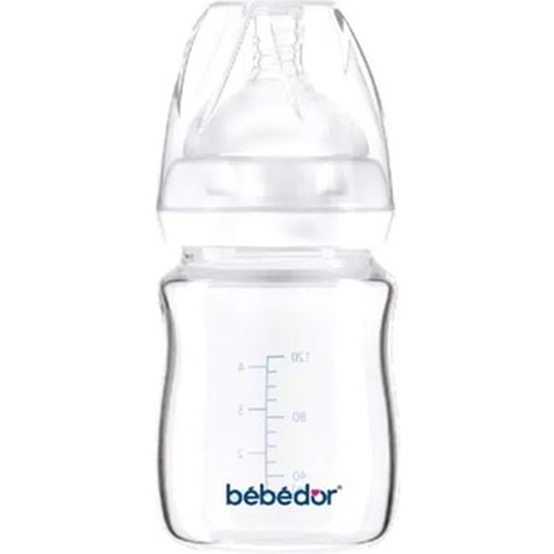 BEBEDOR ISIYA DAYANIKLI CAM BİBERON 120 ML