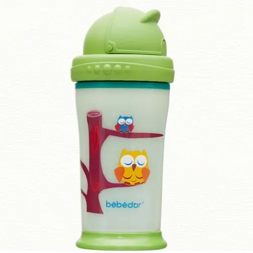 BEBEDOR KARANLIKTA PARLAYAN ALIŞTIRMA BARDAĞI PİPETLİ KAPAKLI