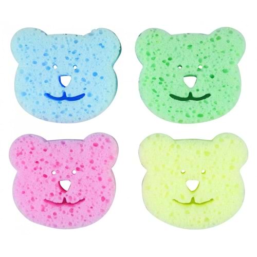 BEBEDOR 4LÜ RENKLİ BANYO SÜNGERİ