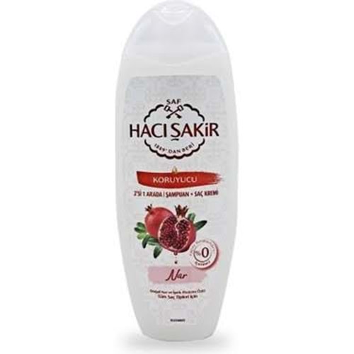 HACI ŞAKİR NAR 2 IN 1 ŞAMPUAN 500 ML