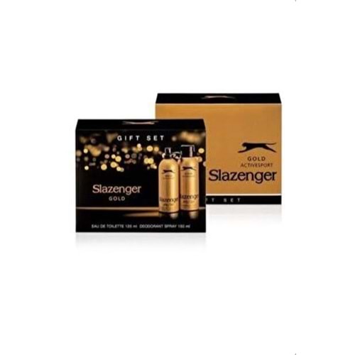 SLAZENGER ACTIVESPOT GOLD EDT 125 ML ERKEK PARFÜMÜ+150 ML DEODORANT SETİ