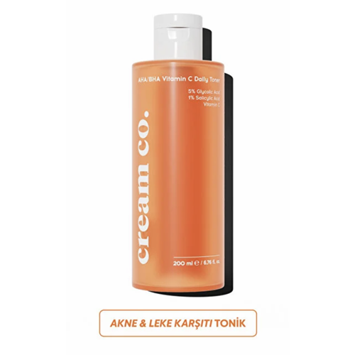 CREAM CO. AHA/BHA VİTAMİN C DAİLY TONER 200 ML