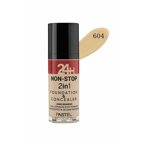 PASTEL 24H NON-STOP 2in1 FOUNDATION&CONCEALER 604