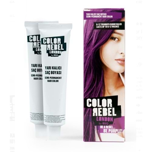 COLOR REBEL LONDON YARI KALICI SAÇ BOYASI PURPLE
