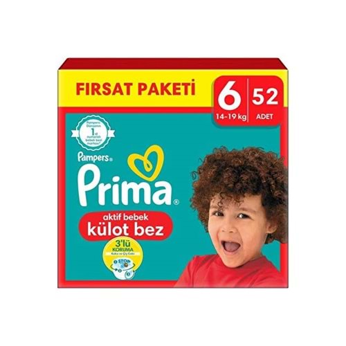 PRİMA AKTİF BEBEK KÜLOT BEZ 6 BEDEN