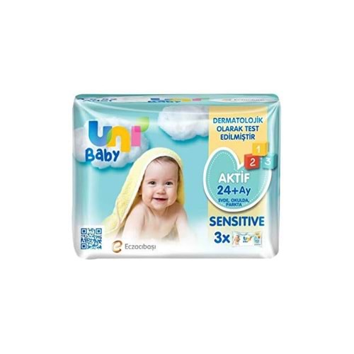 UNI BABY AKTİF SENSITIVE 52Lİ 3LÜ PAKET