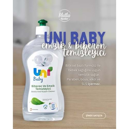 UNI BABY BİBERON VE EMZİK TEMİZLEYİCİ 500 ML