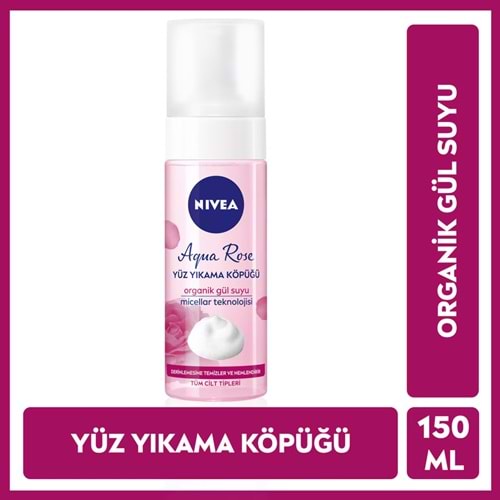 NIVEA AQUA ROSE YÜZ TEMİZLEME KÖPÜĞÜ 150 ML