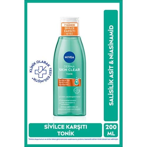 NIVEA DERMA SKIN CLEAR TONİK 200 ML