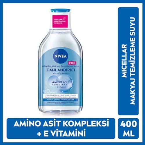 NIVEA CANLANDIRICI MICELLAR MAKYAJ TEMİZLEME SUYU 400 ML