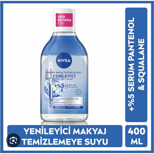 NIVEA YENİLEYİCİ MICELLAR MAKYAJ TEMİZLEME SUYU 400 ML