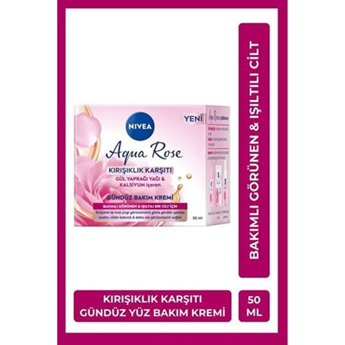 NIVEA AQUA ROSE KIRIŞIKLIK KARŞITI GÜNDÜZ BAKIM KREMİ 50 ML