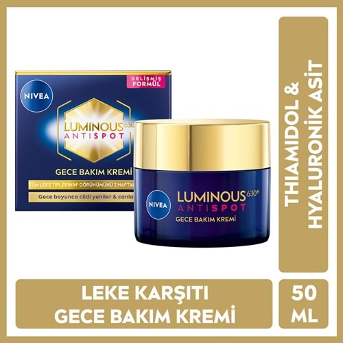 NIVEA CELLUAR LUMINOUS ANTISPOT LEKE KARŞITI GECE BAKIM KREMİ 50 ML