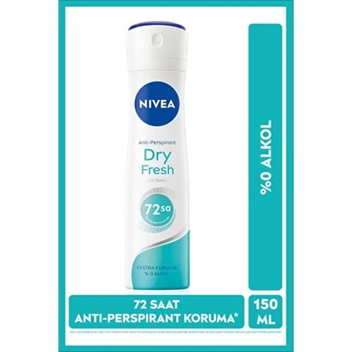 NIVEA DRY FRESH KADIN DEODORANT 150 ML