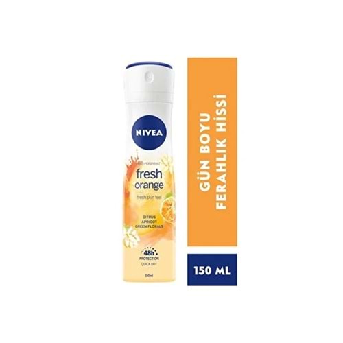 NIVEA FRESH ORANGE KADIN DEODORANT 150 ML