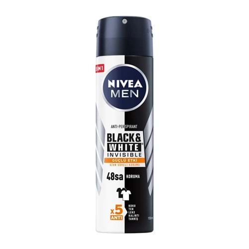 NIVEA MEN BLACK&WHITE GÜÇLÜ ETKİ DEODORANT 150 ML