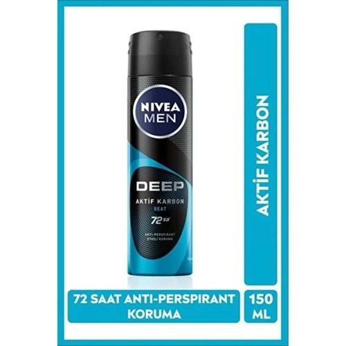NIVEA MEN DEEP BEAT DEODORANT 150 ML