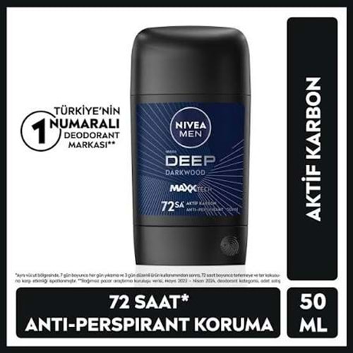 NIVEA MEN DEEP DARKWOOD STICK 50 ML