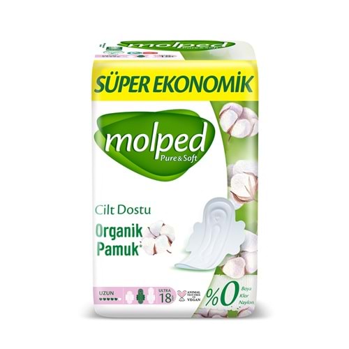 MOLPED PURE&SOFT UZUN ULTRA 18Lİ SÜPER EKONOMİK PED