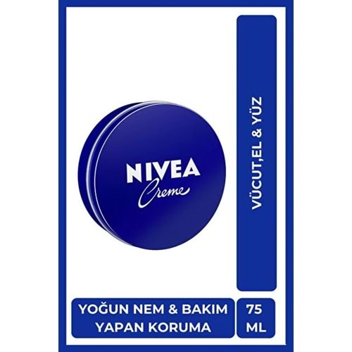 NIVEA CREME TENEKE 75 ML
