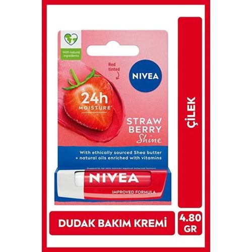 NIVEA ÇİLEK DUDAK KREMİ 4,8 G