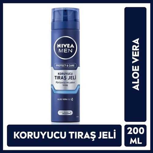 NIVEA MEN PROTECT&CARE NEMLENDİRİCİLİ TIRAŞ JELİ 200 ML