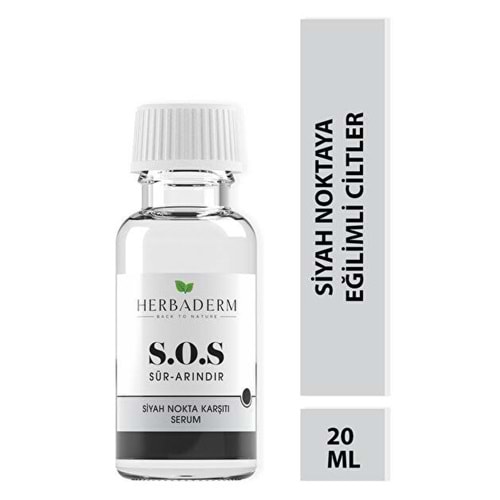 HERBADERM S.O.S SİYAH NOKTA KARŞITI SERUM 20 ML
