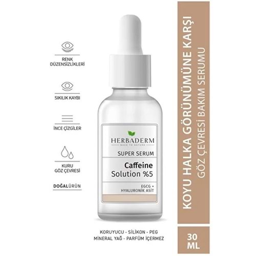 HERBADERM SUPER SERUM CAFFEINE 30 ML