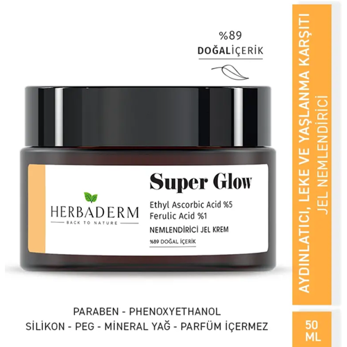 HERBADERM SUPER GLOW NEMLENDİRİCİ JEL KREM 50 ML