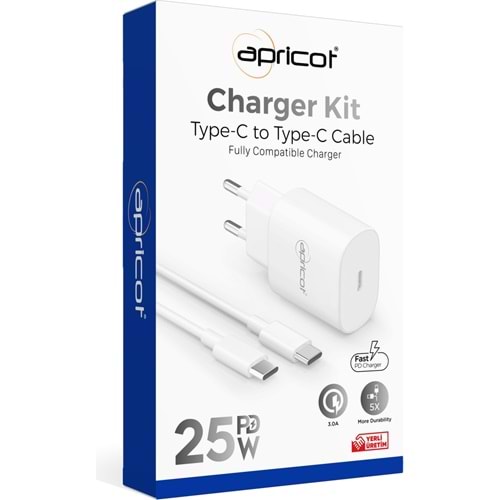 APRICOT ŞARJ ALETİ TYPE-C 25W APC-PD25C